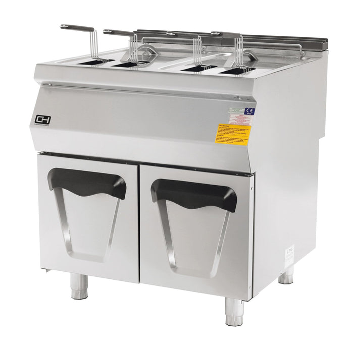 Freidora a gas 24 + 24 litros 80 x 90 x 85 h cm EMPPLS9FG020 - FrigeriaHosteleria.com