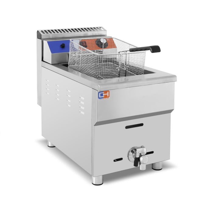 Freidora a gas propano 1 cuba de 18 litros GF - 181 - FrigeriaHosteleria.com
