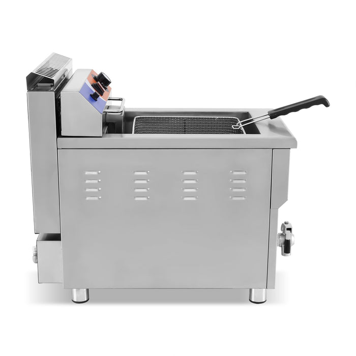 Freidora a gas propano 1 cuba de 18 litros GF - 181 - FrigeriaHosteleria.com