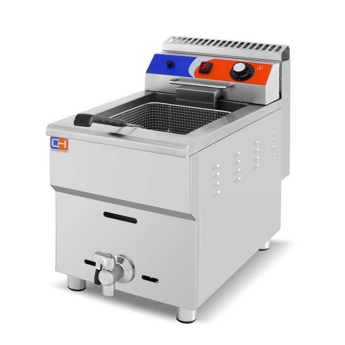 Freidora a gas propano 1 cuba de 18 litros GF - 181 - FrigeriaHosteleria.com