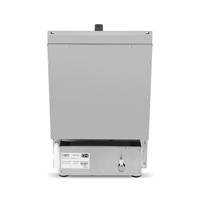 Freidora a gas propano 1 cuba de 18 litros GF - 181 - FrigeriaHosteleria.com