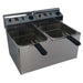 Freidora doble eléctrica 6+6 litros INFRICO FR66L - FrigeriaHosteleria.com