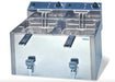 Freidora doble eléctrica con grifo 8+8 litros INFRICO FR88LG - FrigeriaHosteleria.com