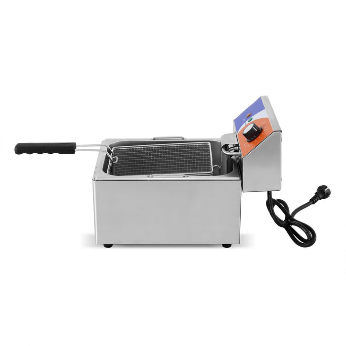 Freidora eléctrica 1 cuba 6 litros sin grifo EF - 6L - FrigeriaHosteleria.com