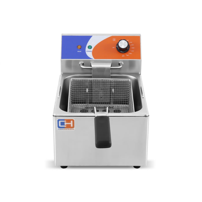 Freidora eléctrica 1 cuba 6 litros sin grifo EF - 6L - FrigeriaHosteleria.com