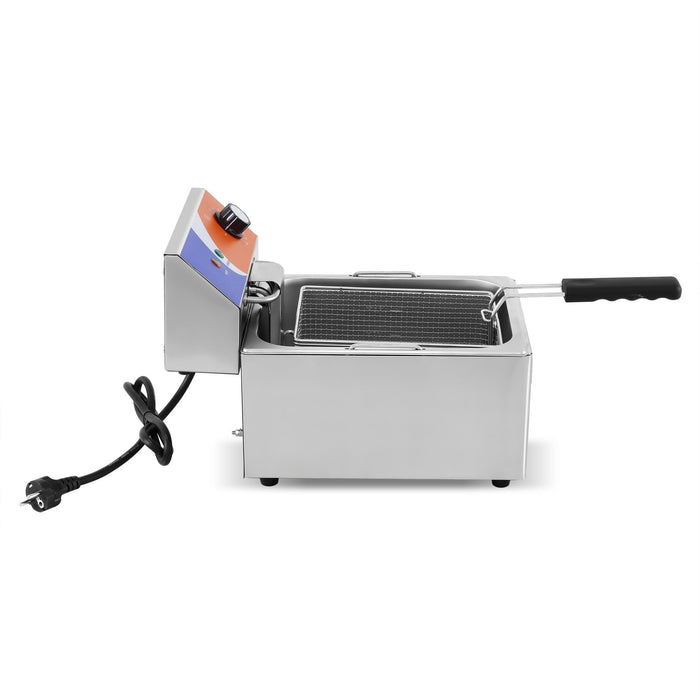 Freidora eléctrica 1 cuba 6 litros sin grifo EF - 6L - FrigeriaHosteleria.com