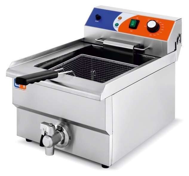 Freidora eléctrica 12 litros con grifo EF - 161V - FrigeriaHosteleria.com