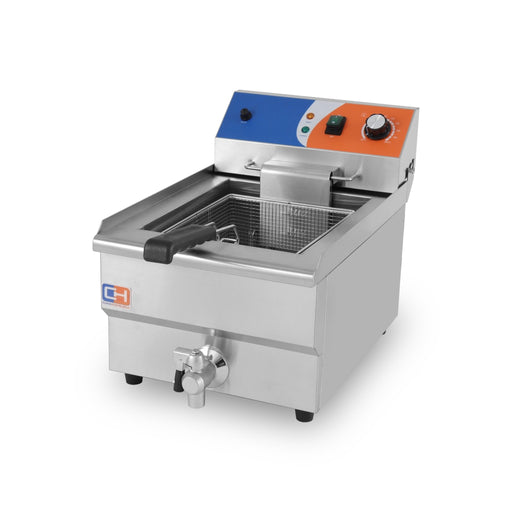 Freidora eléctrica 12 litros con grifo EF - 161V - FrigeriaHosteleria.com