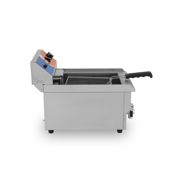 Freidora eléctrica 12 litros con grifo EF - 161V - FrigeriaHosteleria.com