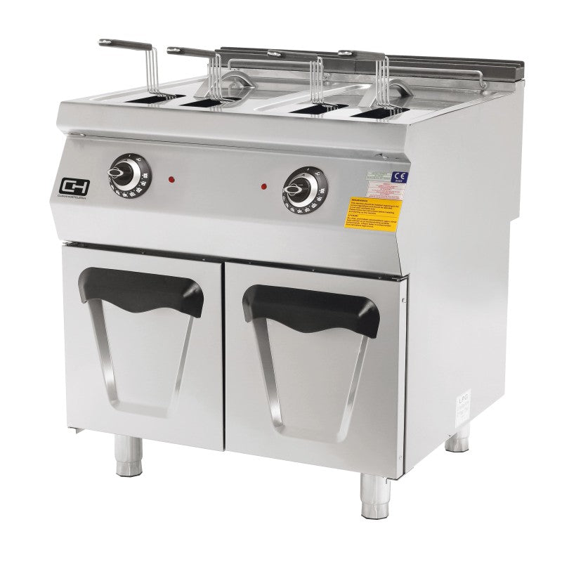 Freidora Eléctrica 14 + 14 Litros 2 x 10,5 kW 800x730x850h mm EMPPLS7FE020D Línea 700 Estambul - FrigeriaHosteleria.com