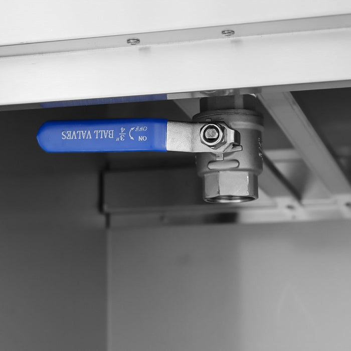 Freidora eléctrica 2 cubas 14+14 litros con mueble EF - 162VC - FrigeriaHosteleria.com