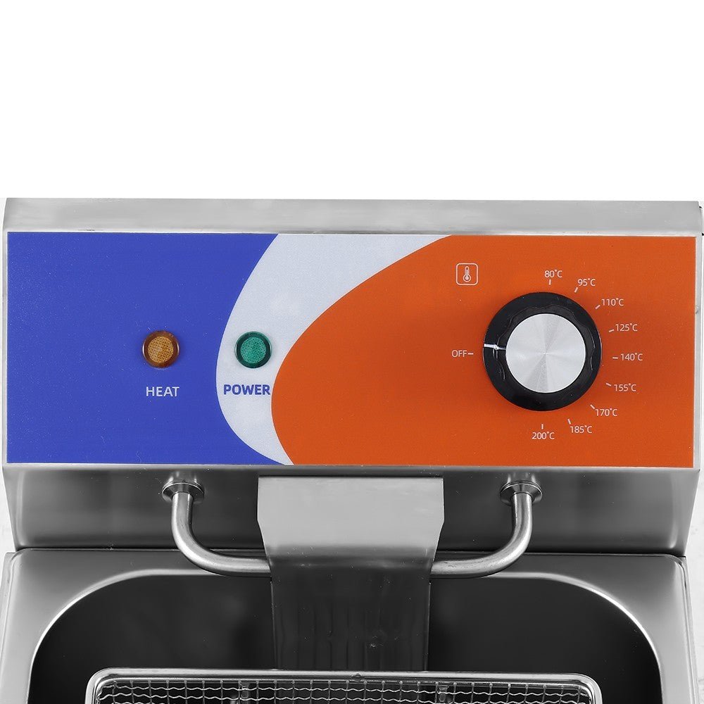 Freidora eléctrica 2 cubas 6+6 litros sin grifo EF - 6L - 2 - FrigeriaHosteleria.com