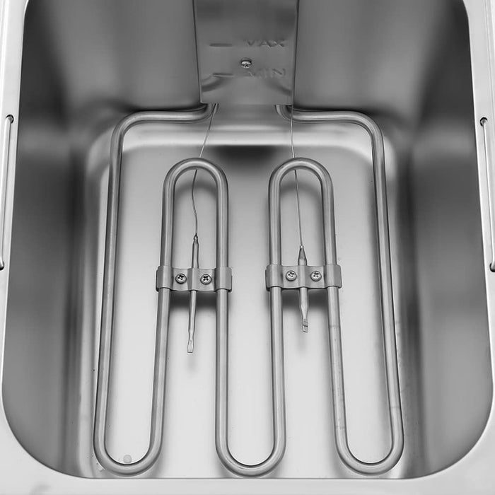 Freidora eléctrica 2 cubas 8+8 litros EF - 8L - 2 - FrigeriaHosteleria.com