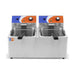 Freidora eléctrica 2 cubas 8+8 litros EF - 8L - 2 - FrigeriaHosteleria.com
