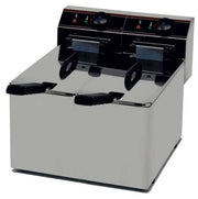 Freidora eléctrica 2 depósitos 5+5 sin grifo EVO55 - FrigeriaHosteleria.com