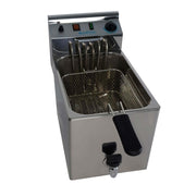 Freidora eléctrica trifásica 10 litros con grifo INFRICO FR10LGT - FrigeriaHosteleria.com