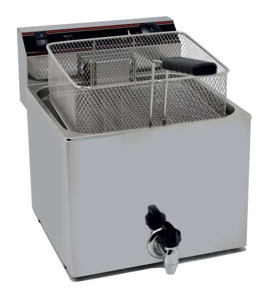 Freidora eléctrica trifásica 12 litros con grifo EVO12GTR - FrigeriaHosteleria.com