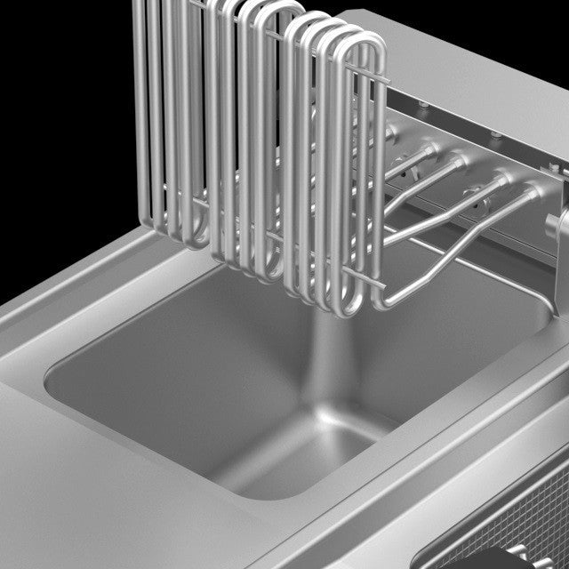 Freidora eléctrica trifásica 12 litros con mueble ELFRE74A - FrigeriaHosteleria.com