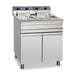 Freidora eléctrica trifásica 2 cubas 14+14 litros con mueble EF12+12S STAND ALONE - FrigeriaHosteleria.com
