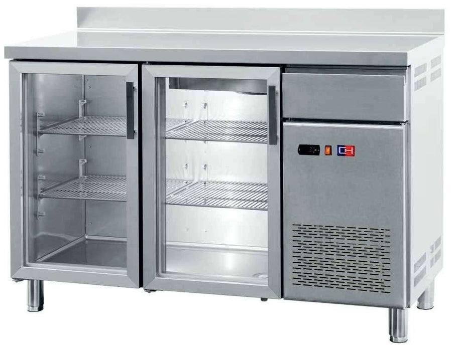 Frente mostrador refrigerado 4 puertas cristal ancho 254 FMCH - 250V - FrigeriaHosteleria.com