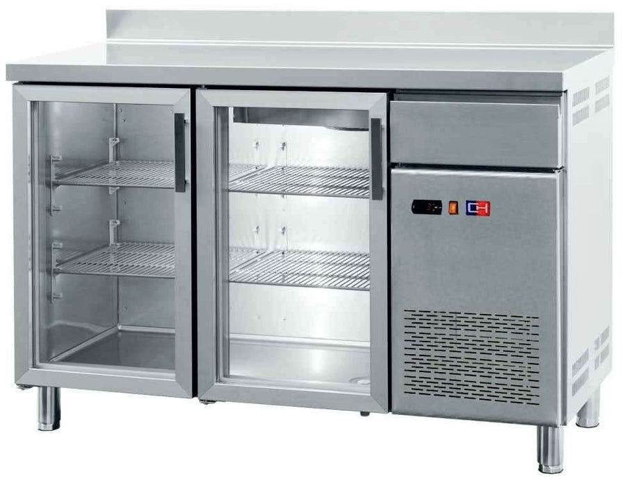 Frente mostrador refrigerado 4 puertas cristal ancho 254 FMCH-250V