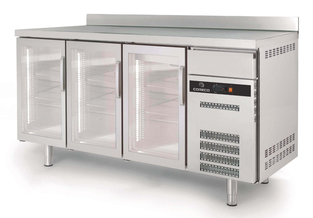 Frente mostrador refrigerado puerta cristal CORECO S - Line FSRV - S - FrigeriaHosteleria.com