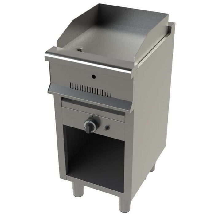 Fry top a gas acero laminado con mueble ancho 40 fondo 55 FT6100/1 - FrigeriaHosteleria.com