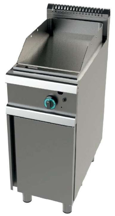 Fry top a gas placa lisa con mueble ancho 40 fondo 90 FT9C00L - FrigeriaHosteleria.com