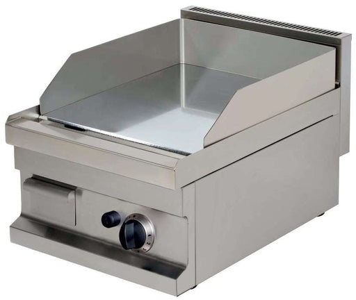 Fry top a gas sobremesa liso cromo duro ancho 40 fondo 60 GG604 - FrigeriaHosteleria.com