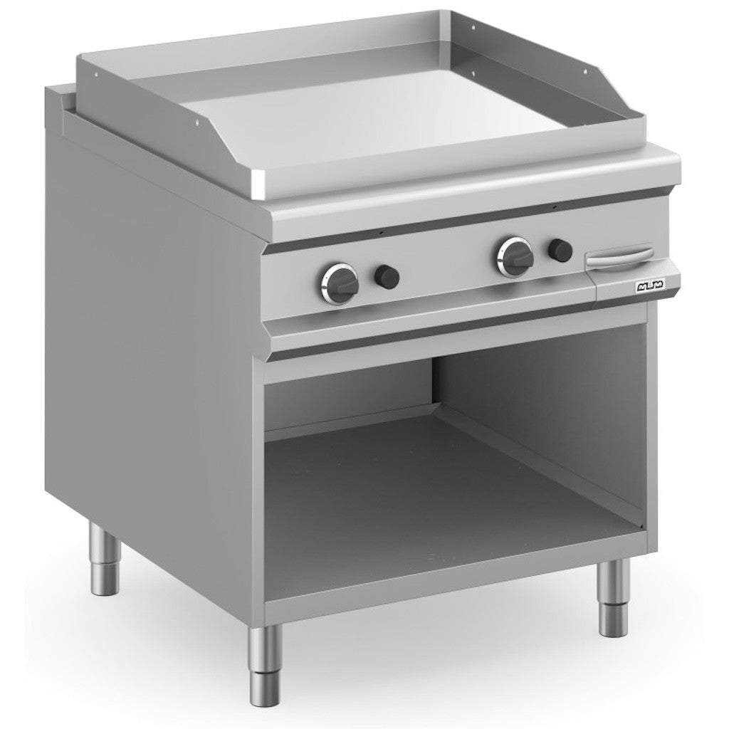 Frytop a gas 80x90 cm placa lisa acero rectificado con mueble MFTG98AL MAGISTRA PLUS 900 - FrigeriaHosteleria.com
