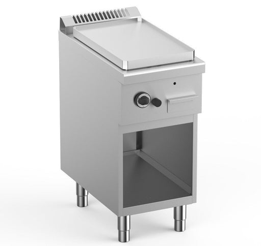 Frytop a Gas Acero Rectrificado 40 cm con Mueble Potencia 5 kW ELFTG74ALF START LINE - FrigeriaHosteleria.com