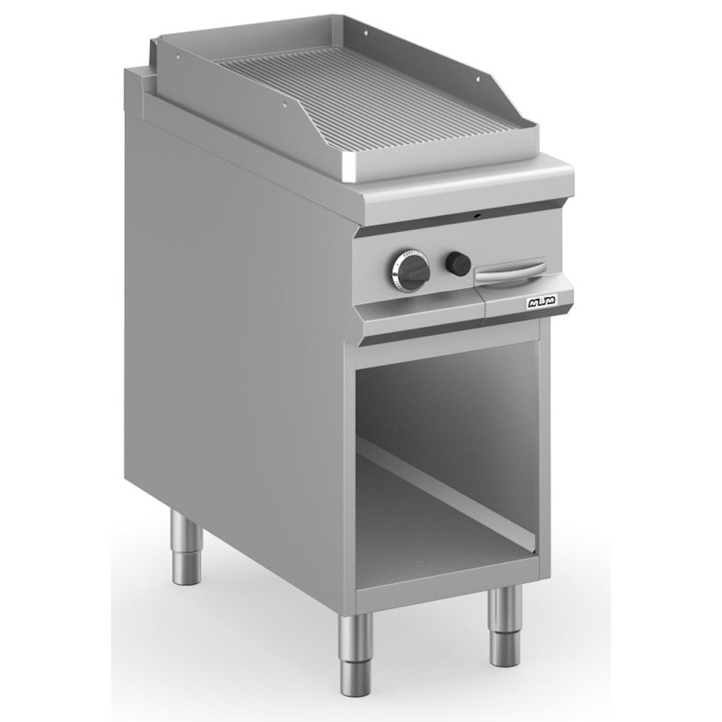 Frytop a gas con mueble placa ranurada acero rectificado 40x90 cm MFTG94AR MAGISTRA PLUS 900 - FrigeriaHosteleria.com