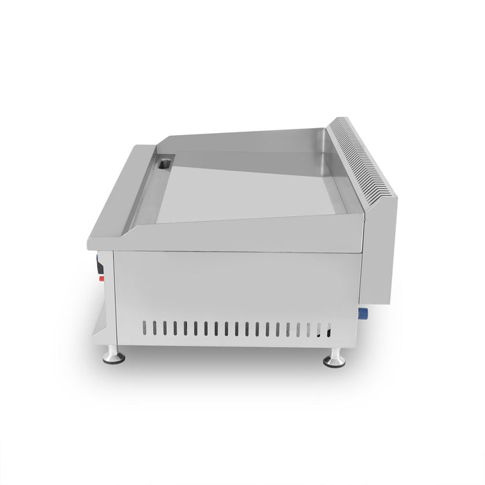 Frytop a gas cromo duro ancho 80 GG - 750D - FrigeriaHosteleria.com