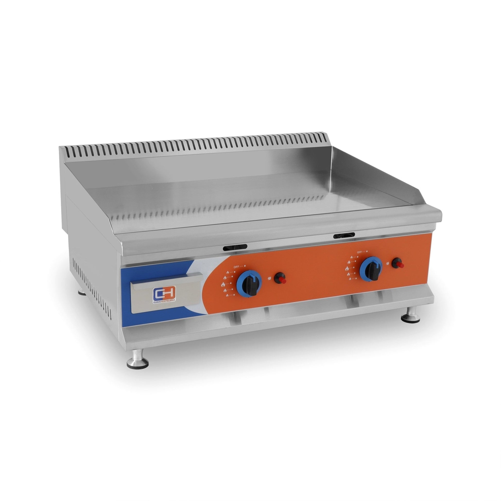 Frytop a gas cromo duro ancho 80 GG - 750D - FrigeriaHosteleria.com