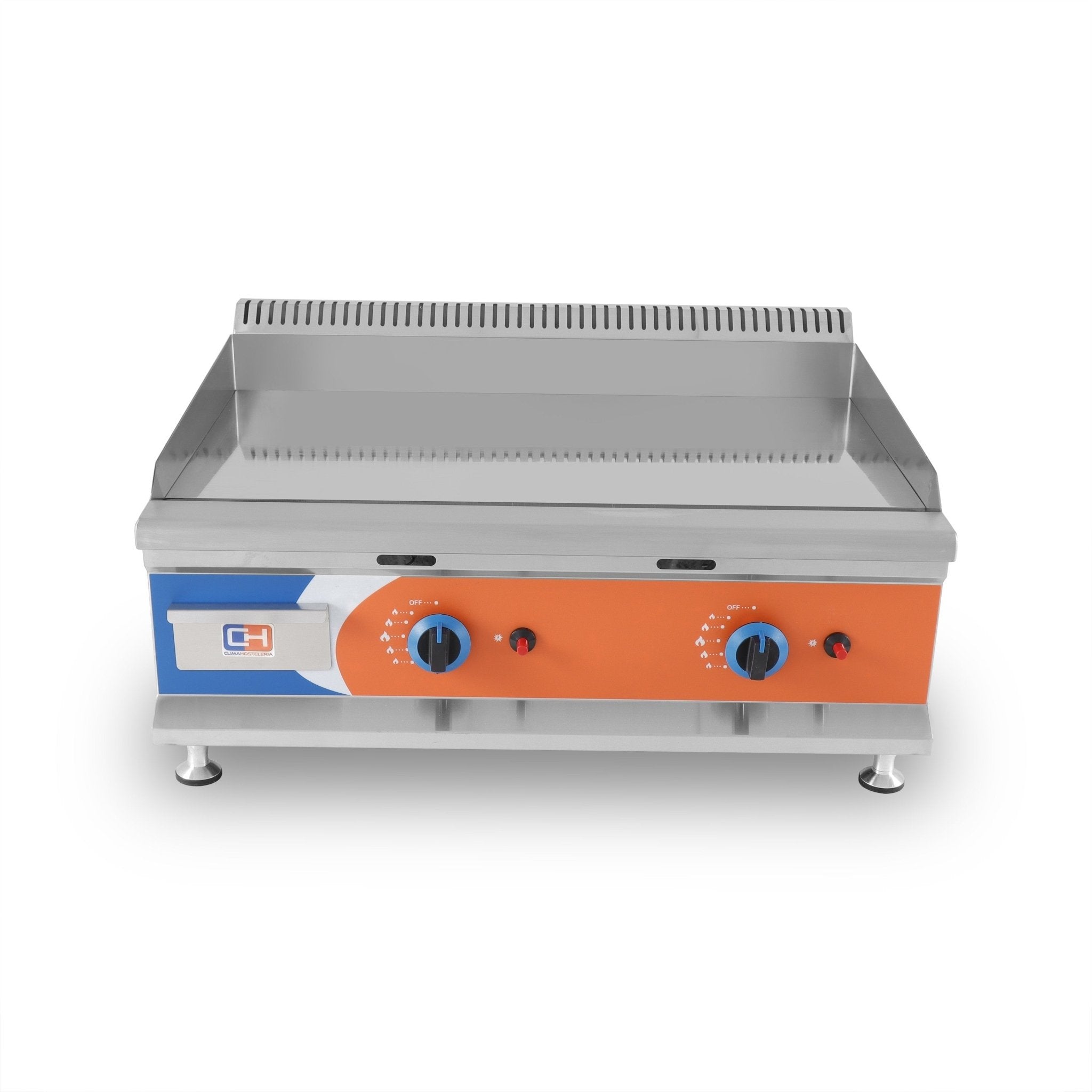 Frytop a gas cromo duro ancho 80 GG - 750D - FrigeriaHosteleria.com