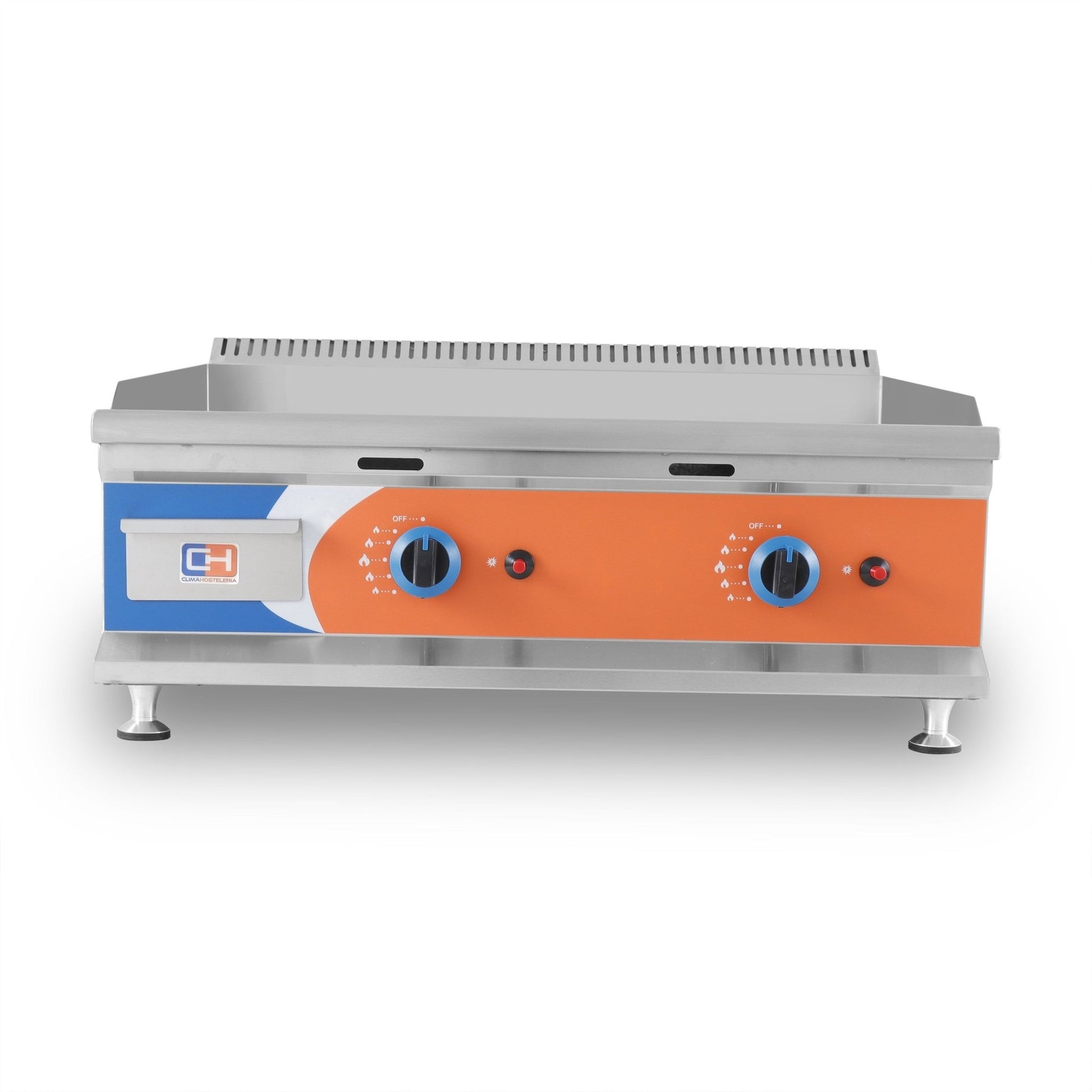 Frytop a gas cromo duro ancho 80 GG - 750D - FrigeriaHosteleria.com