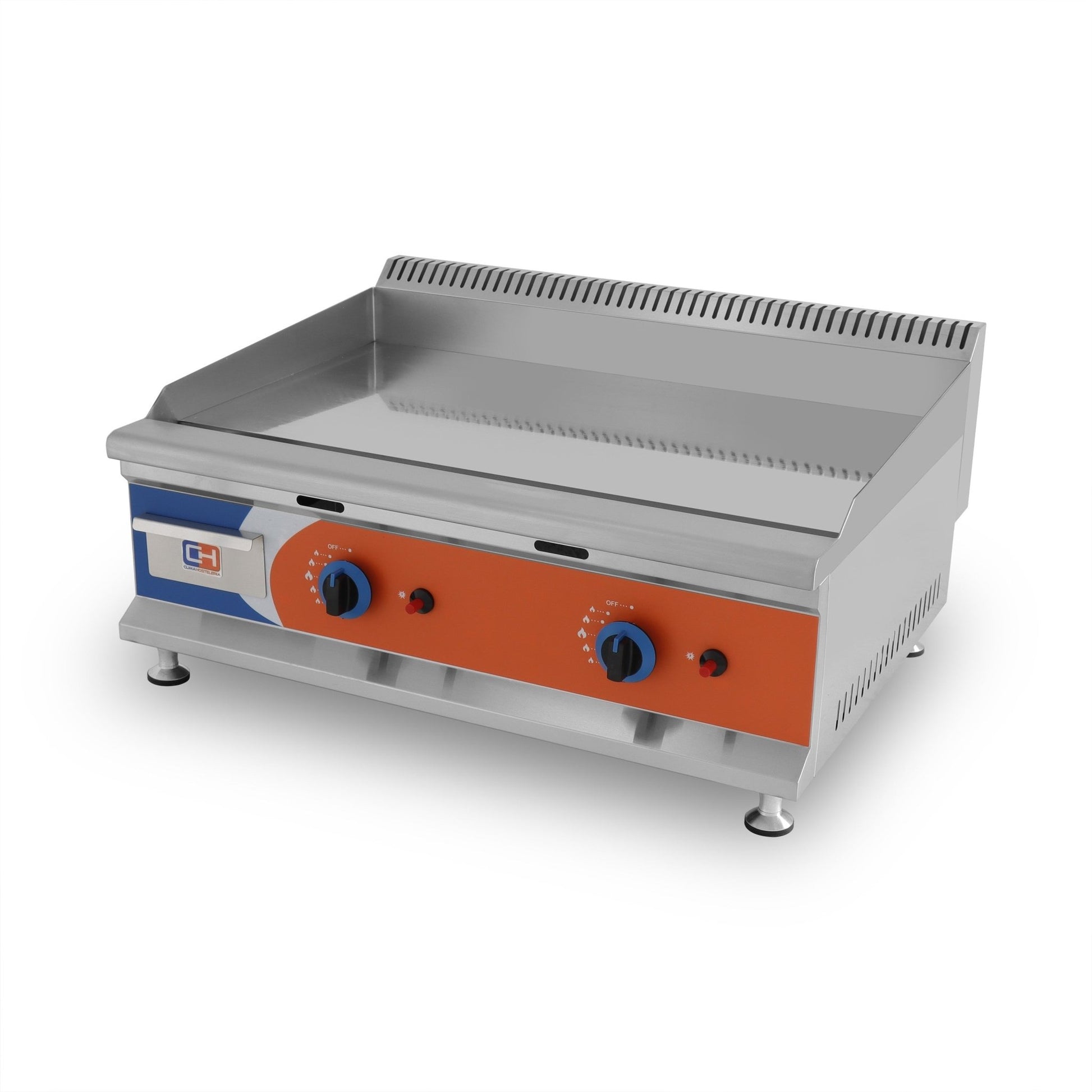 Frytop a gas cromo duro ancho 80 GG - 750D - FrigeriaHosteleria.com