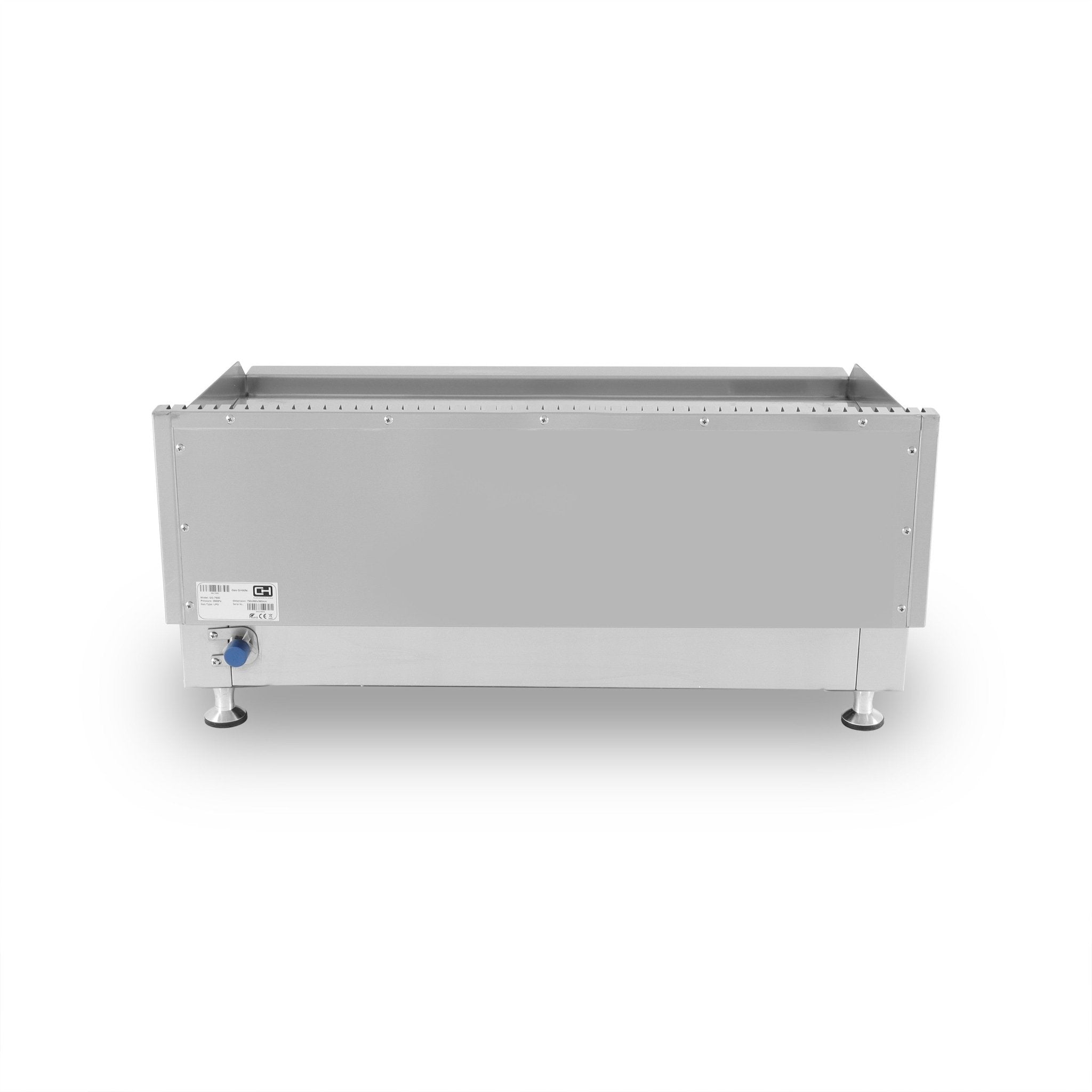 Frytop a gas cromo duro ancho 80 GG - 750D - FrigeriaHosteleria.com