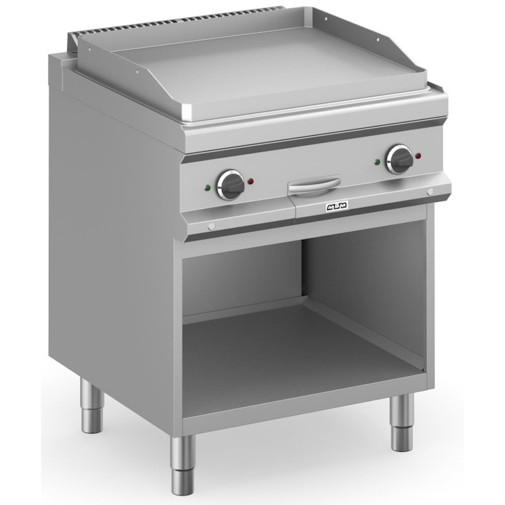 Frytop eléctrico 80x90 cm placa lisa acero rectificado con mueble MFTE98AL MAGISTRA PLUS 900 - FrigeriaHosteleria.com