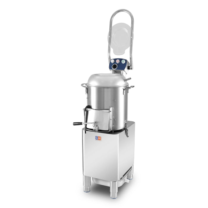 Peladora de patatas de 15 Kg con producción 165 Kg/h PP-15