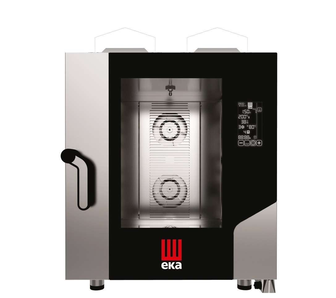 Horno a gas convección 7 bandejas GN1/1 MILLENIAL BLACK MASK MKF711GBM - FrigeriaHosteleria.com