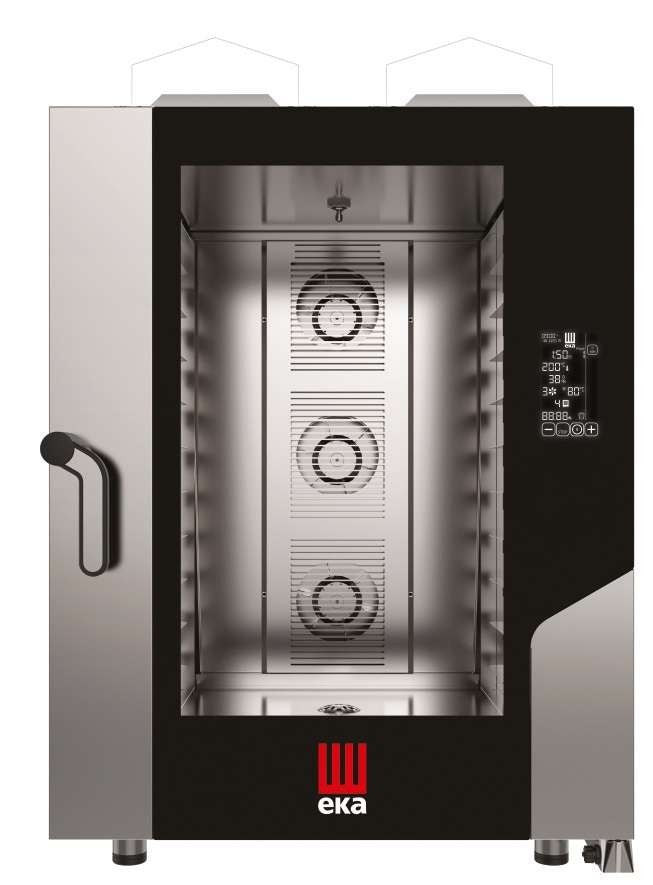 Horno a gas pastelería/panadería 10 bandejas 60x40 EKA Millenial Black Mask MKF1064GBM - FrigeriaHosteleria.com