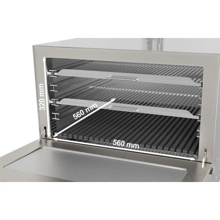 Horno de brasa profesional EMPPKF40K - FrigeriaHosteleria.com