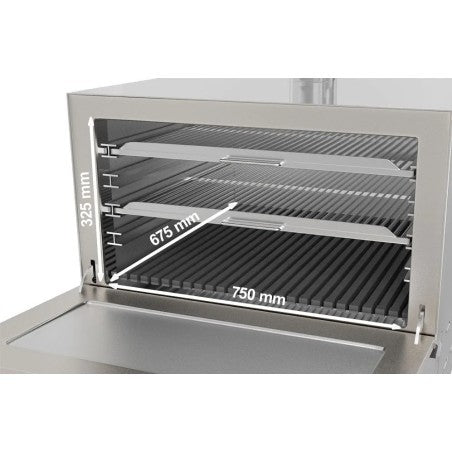Horno de brasa profesional EMPPKF50S - FrigeriaHosteleria.com