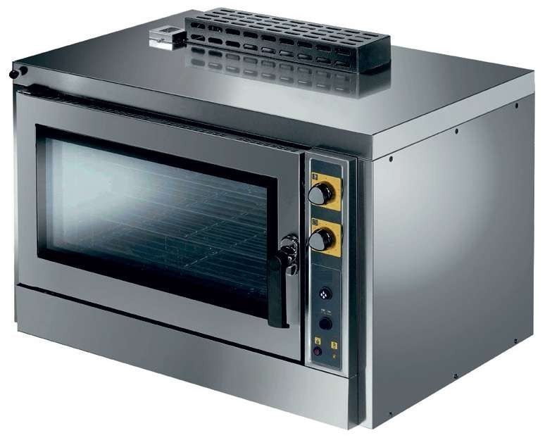 Horno de gas con humidificación 5 bandejas GN1/1 KF1001GIXAL - FrigeriaHosteleria.com