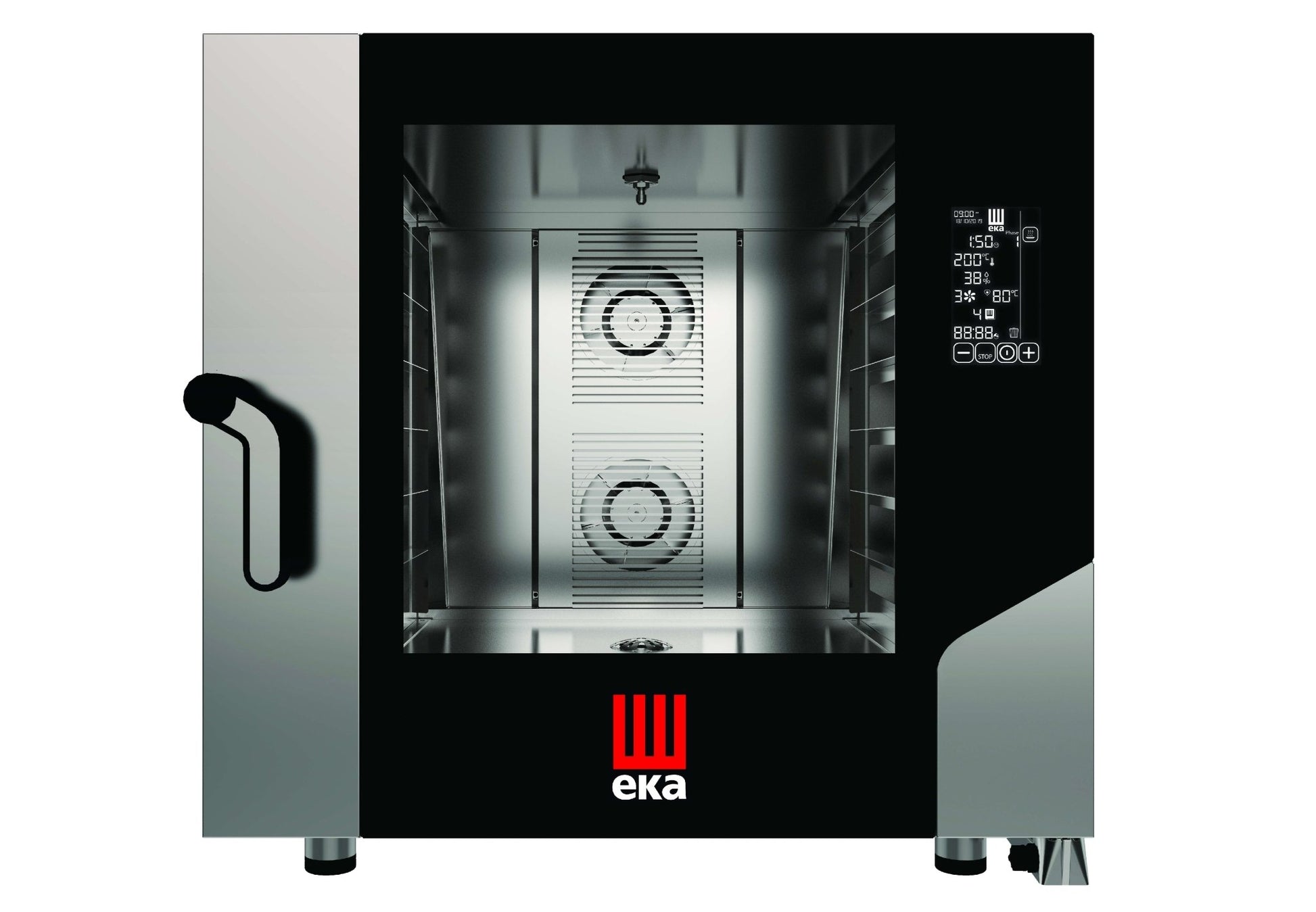 Horno eléctrico 6 bandejas GN2/1 EKA MILLENIAL BLACK MASK MKF621BM - FrigeriaHosteleria.com