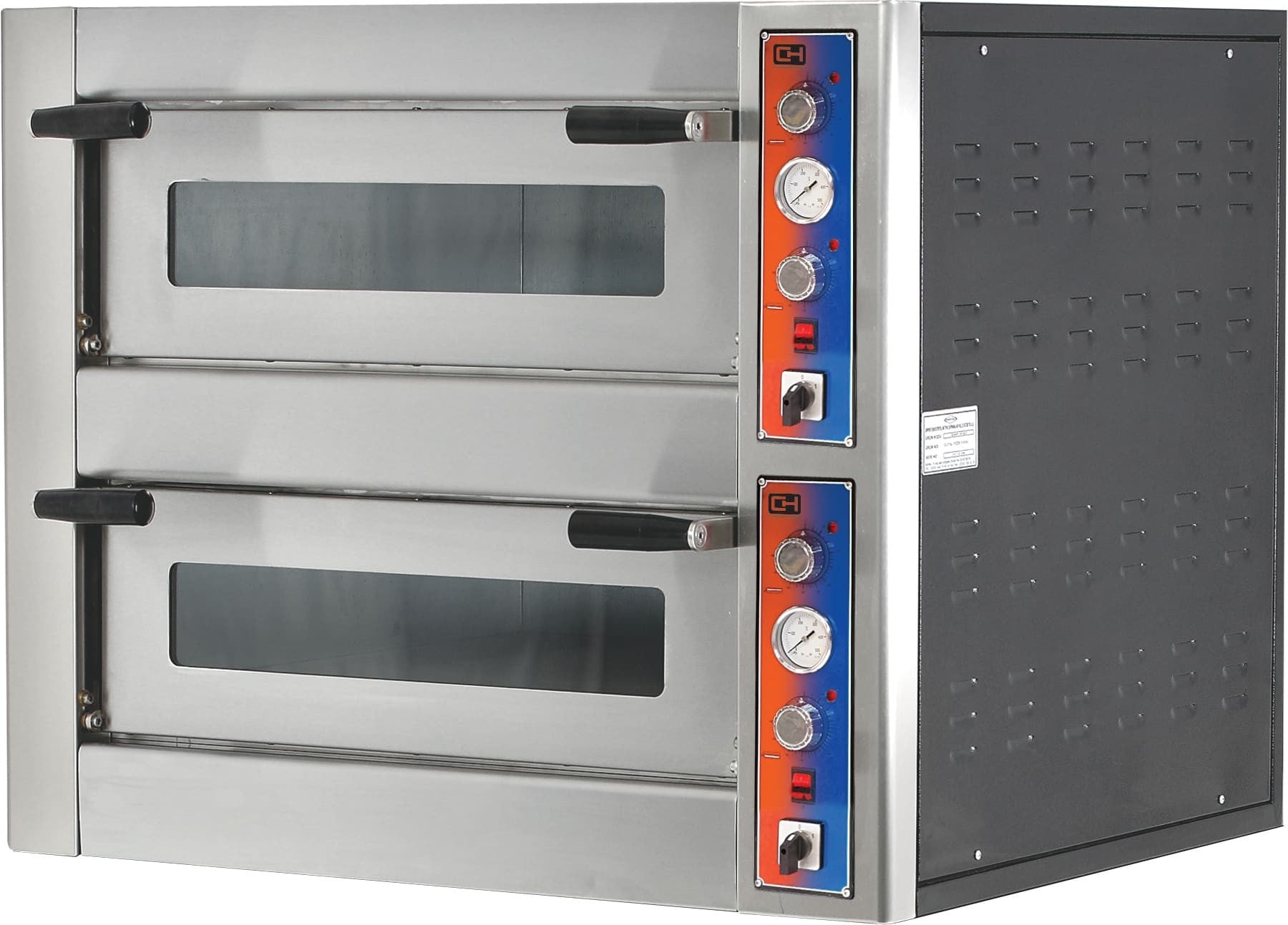 Horno Pizza Eléctrico capacidad 9 + 9 pizzas diámetro 30 cm EMP9+9 - FrigeriaHosteleria.com