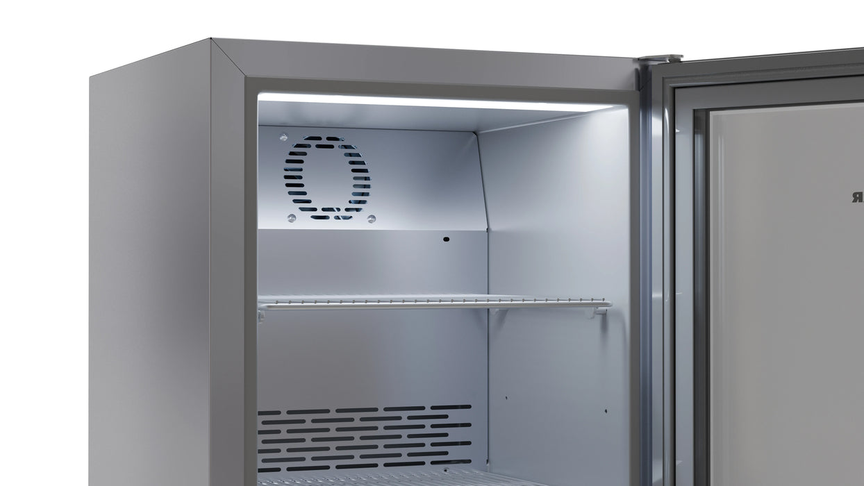 LIEBHERR Expositor Refrigerado Inox sobre mostrador con enfriamiento por circulación de aire 44 Litros FKv 503