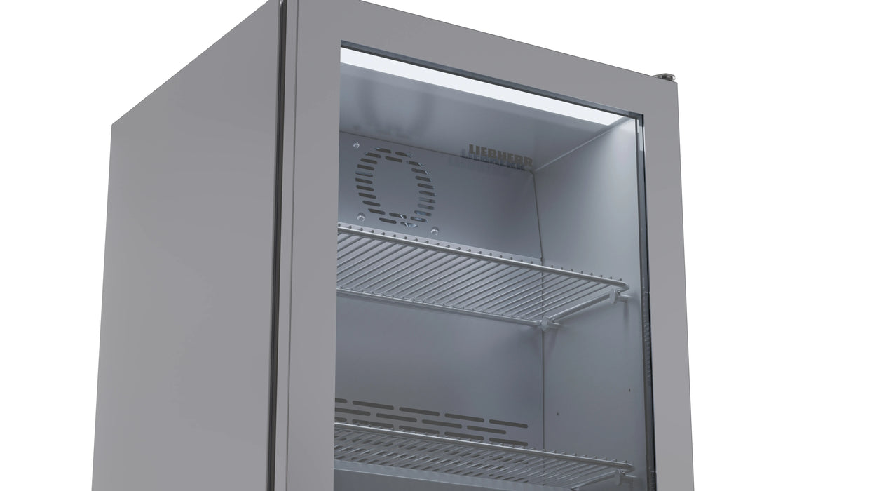 LIEBHERR Expositor Refrigerado Inox sobre mostrador con enfriamiento por circulación de aire 44 Litros FKv 503
