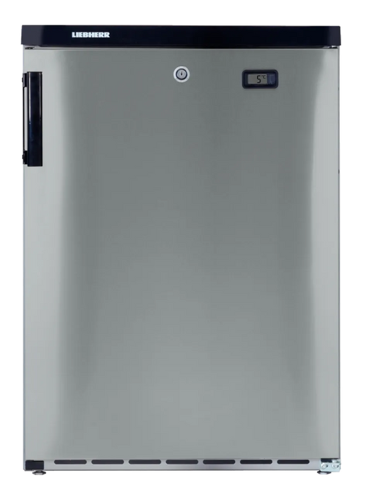 LIEBHERR Refrigerador Inox empotrable bajo encimera con enfriamiento por circulación de aire 171 Litros FKvesf 1805